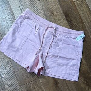 GAP Pink Cargo Shorts Relaxed Fit Drawstring Waist